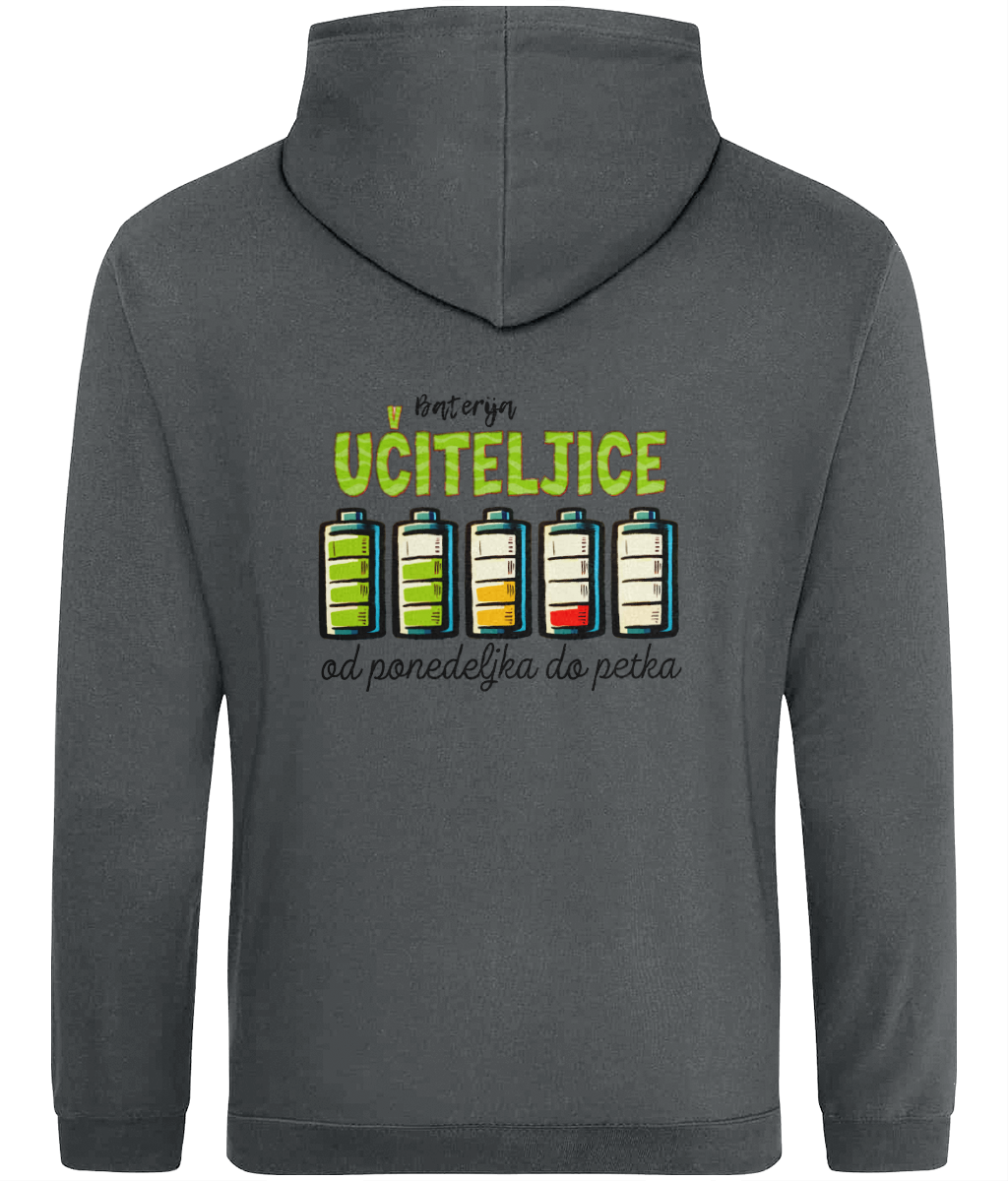 Baterija učiteljice od ponedeljka do petka - kapucar (hoodie)