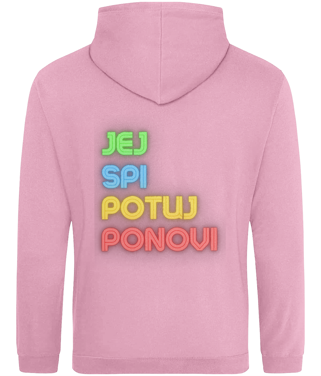 Jej, spi, potuj, ponovi - kapucar (hoodie)