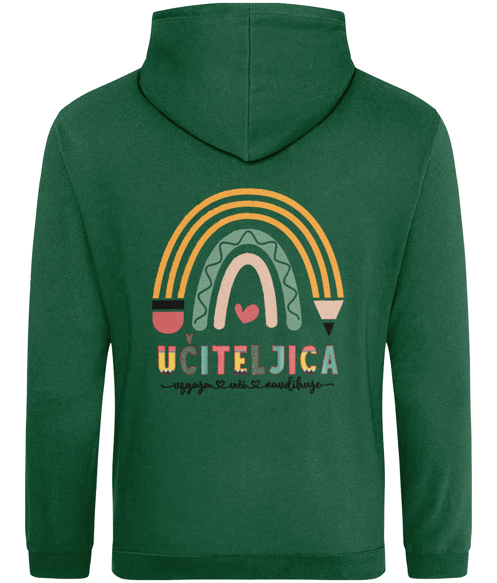 Učiteljica - vzgaja, uči in navdihuje - kapucar (hoodie)