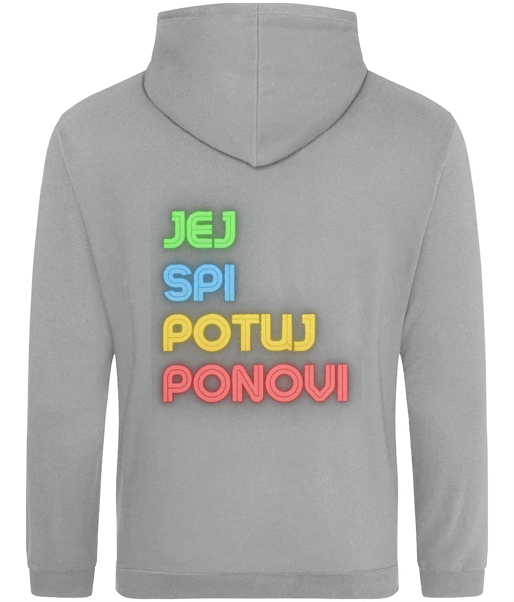 Jej, spi, potuj, ponovi - kapucar (hoodie)