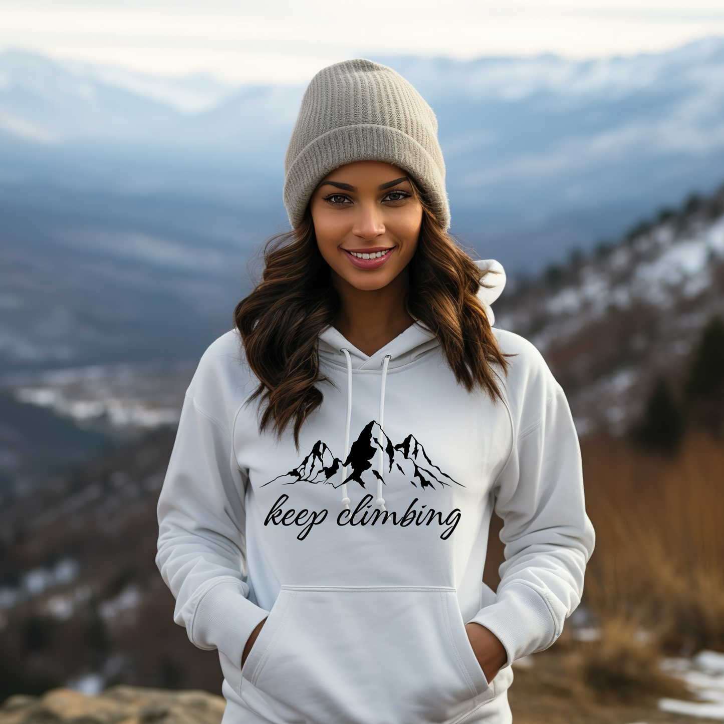 Keep climbing, you can do hard things - kapucar (hoodie)