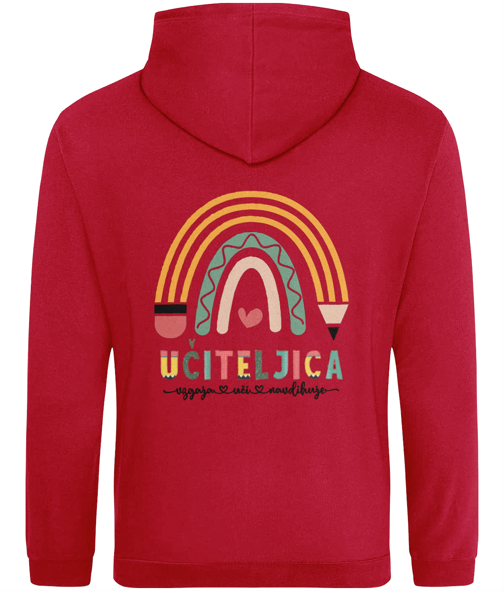 Učiteljica - vzgaja, uči in navdihuje - kapucar (hoodie)