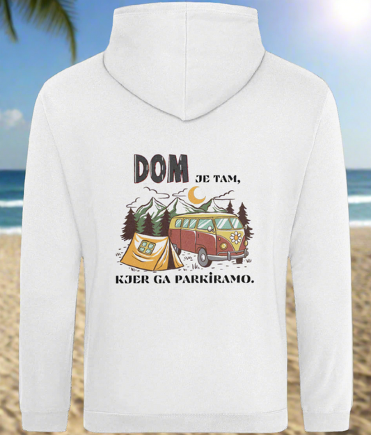 Dom je tam, kjer ga parkiramo - kapucar (hoodie)