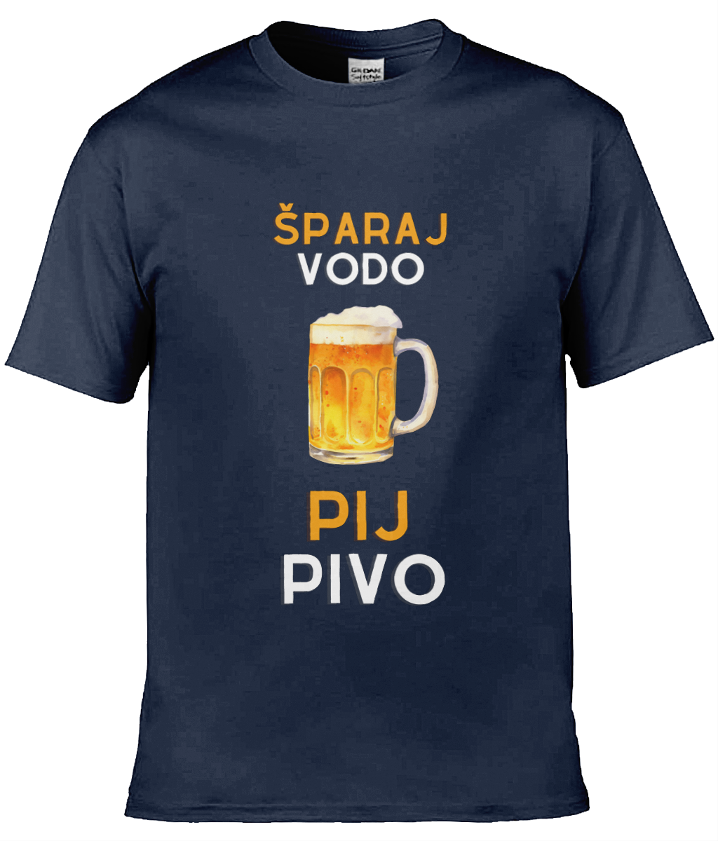 Šparaj vodo, pij pivo - moška majica