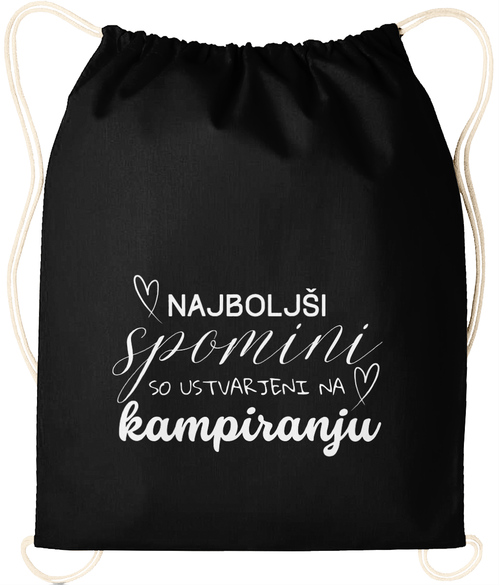 Najboljši spomini so ustvarjeni na kampiranju - nahrbtnik