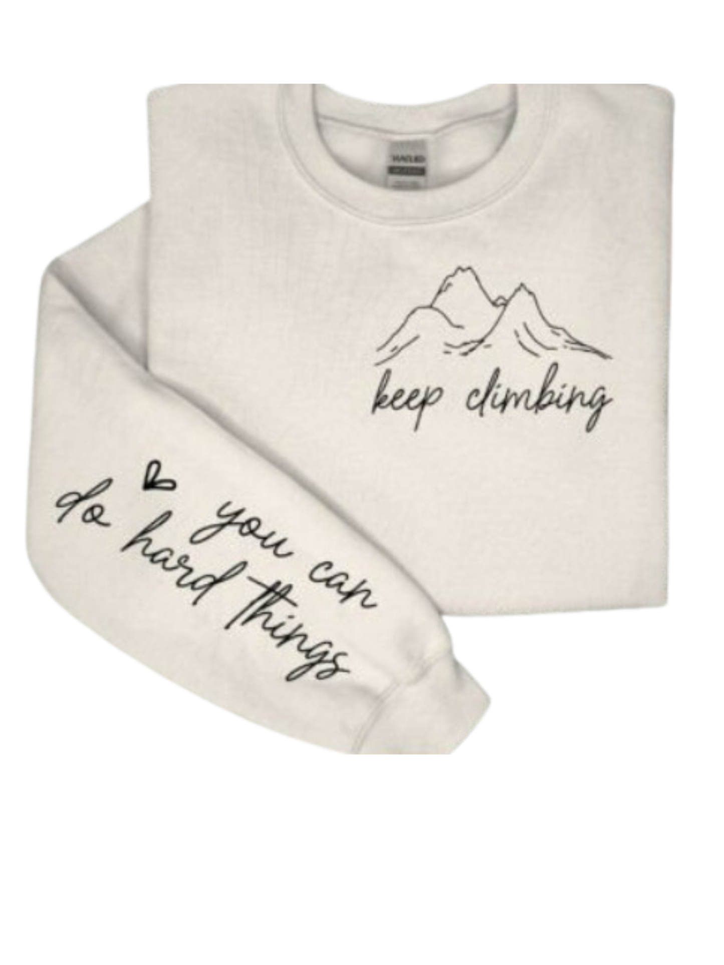 Keep climbing, you can do hard things - kapucar (hoodie)